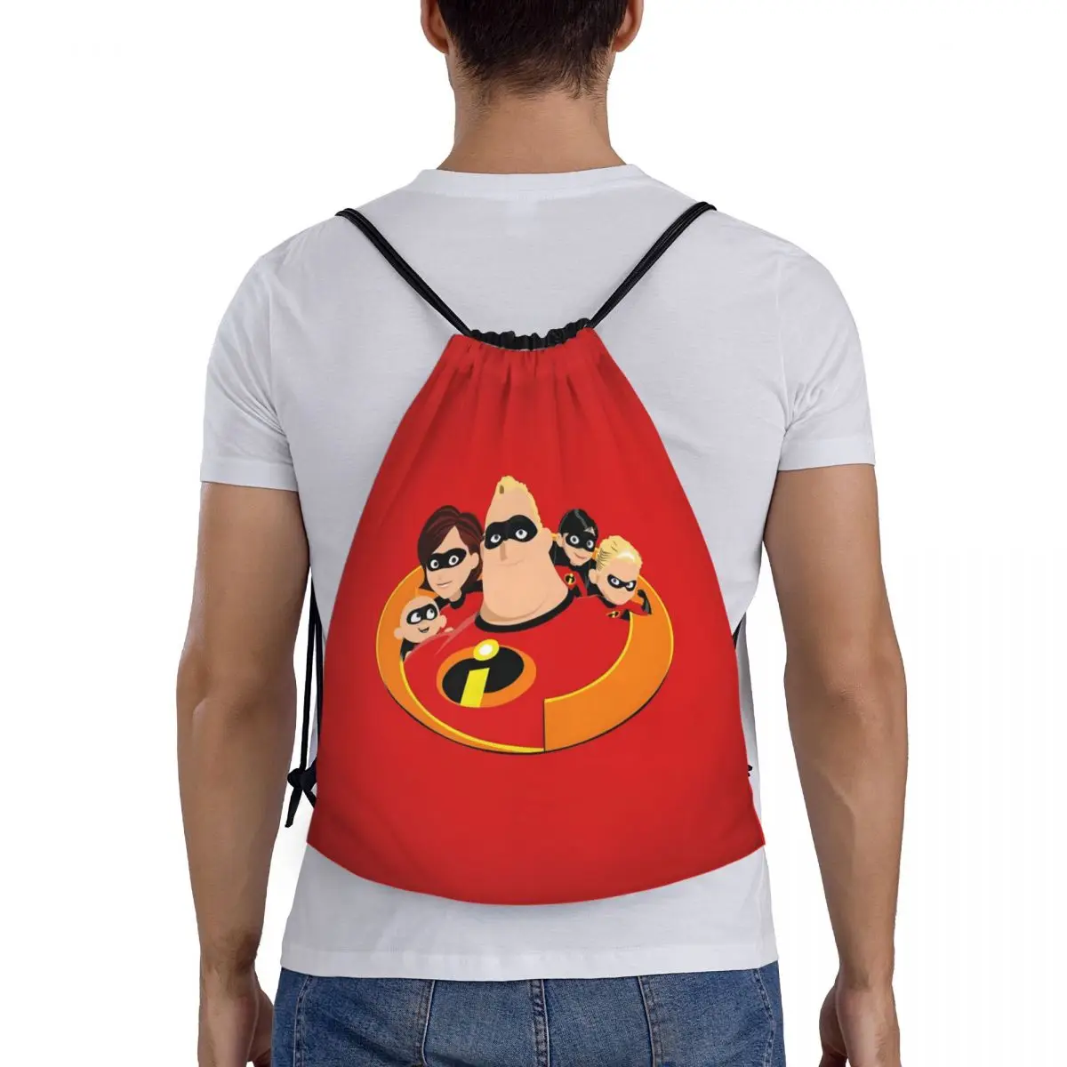 مخصص الخارقون الرباط حقيبة الرجال النساء خفيفة الوزن خارقة فيلم الرياضة الصالة الرياضية تخزين الظهر