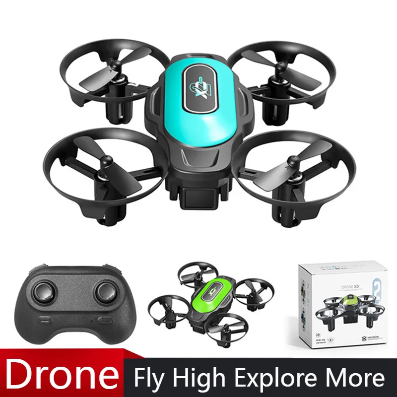 XD2 Mini Pocket toys Crash Resistant 2.4G Four Axis Aircraft 360 ° Rotating Rolling Remote Control Toy Mini Drone Birthday Gift