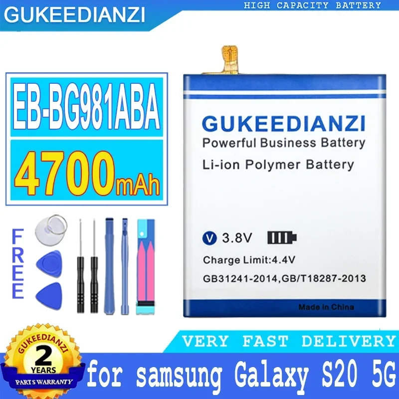 

Mobile Phone Batteries 4700mAh EB-BG981ABA For samsung Galaxy S20 5G SM-G981U/J UW SM-G981J SM-G981UW Portable Battery