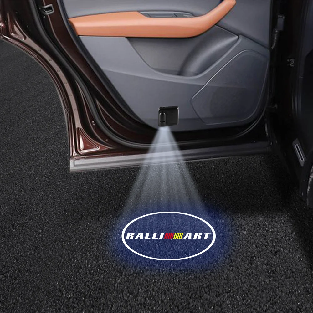 1 шт., лампа приветствия двери автомобиля, светодиодный лазерный проектор, автоаксессуары для Mitsubishi Ralliart Lancer Outlander ASX Competition