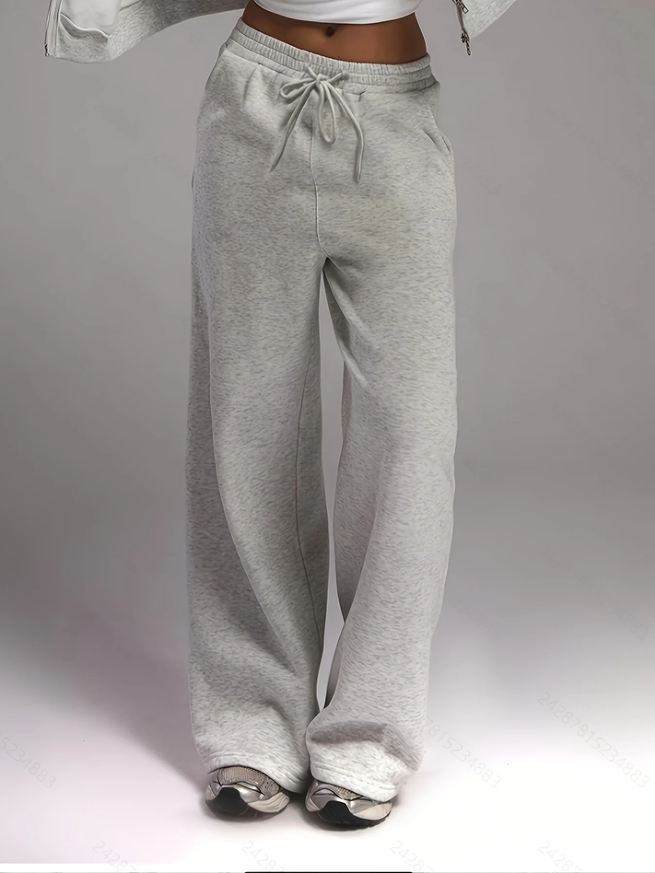 The Latest Trend Is Simple, Sporty, Elegant, Fashionable, Casual Pants for Men with Added Fleece and Warm Straight Leg Pants