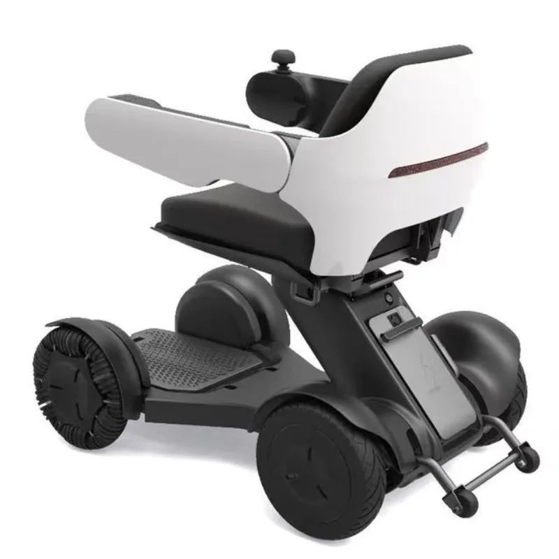 High-end remote control intelligent electric wheelchair, automatic folding electric four-wheel scooter for the elderly