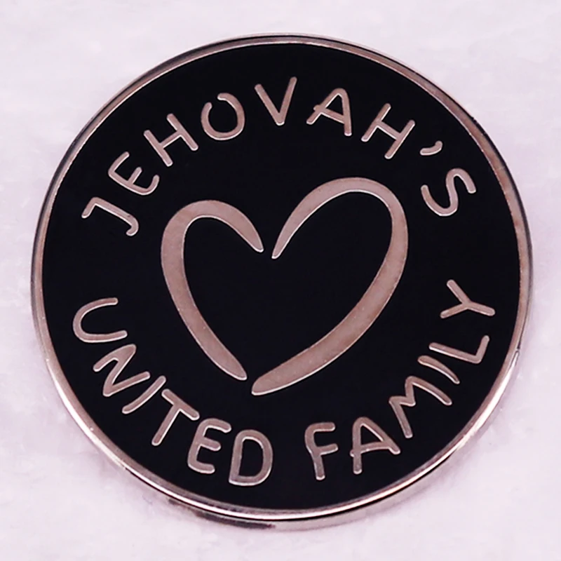 Pin esmaltado de la familia unida de Jehovah cristianos, broche de regalos del Ministerio JW, insignias de hermano espiritual