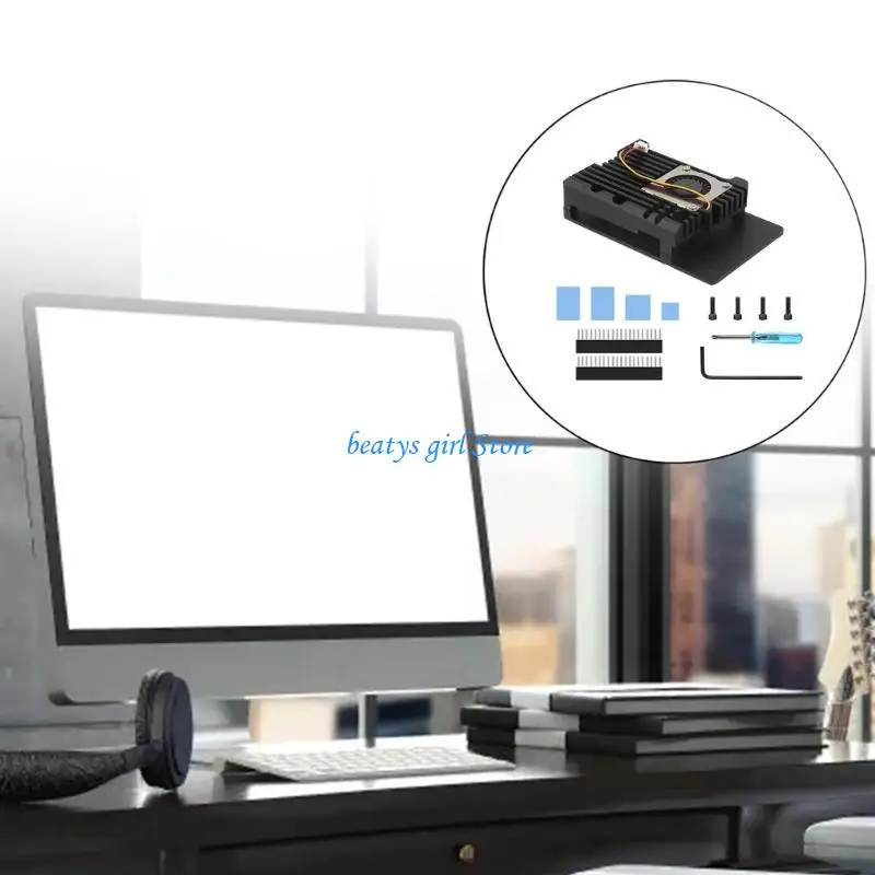 

C7AB Алюминиевый корпус Lloy Supploge Super Heat Dissipation для корпуса RPI5 8 ГБ/4 ГБ