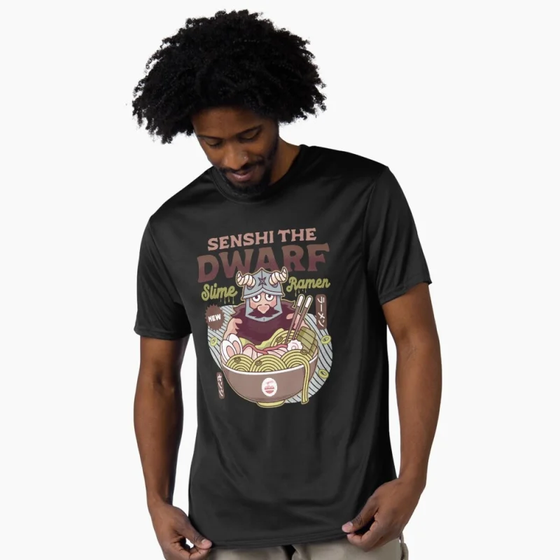 

Dwarf Chef Slime Ramen Delicious in Dungeon Gift T-Shirt for RPG Gamer Dungeon Meshi Adventurers Graphic clothes All size tops