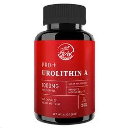 Urolithin A Capsules -1000 mg, 60 capsules for advanced cellular health and vitality, healthy aging, 60000 mg ultrafine powder