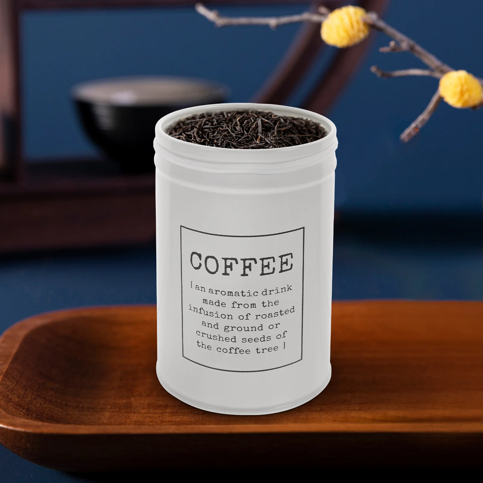 

Airtight Containers Small Farmhouse Coffee Tin Tea Storage Canister AO Sealing Jars for Food