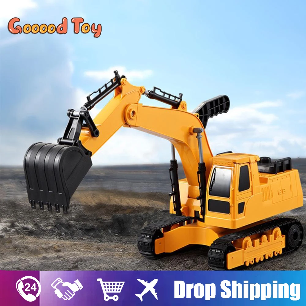 

Double E E232-002 1:20 Car Model Excavator Large Rc Truck Engineering Vehicle Caterpillar Digging Boys Toys Model Children Gifts