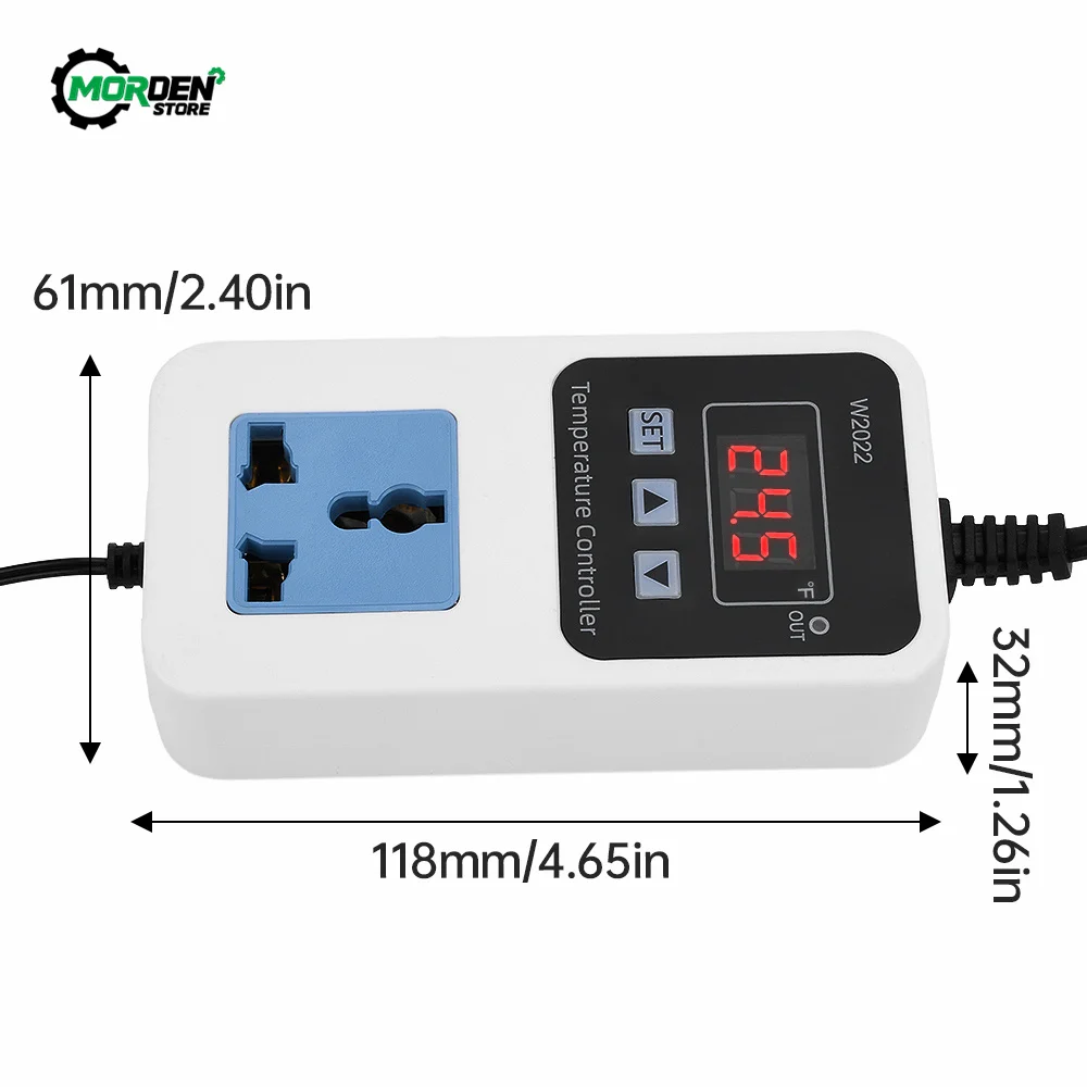 W2022 -58℉~248℉ 1500W  Thermostat Smart Digital LED Display Microcomputer Temperature Controller AC110/220V US/EU Plug