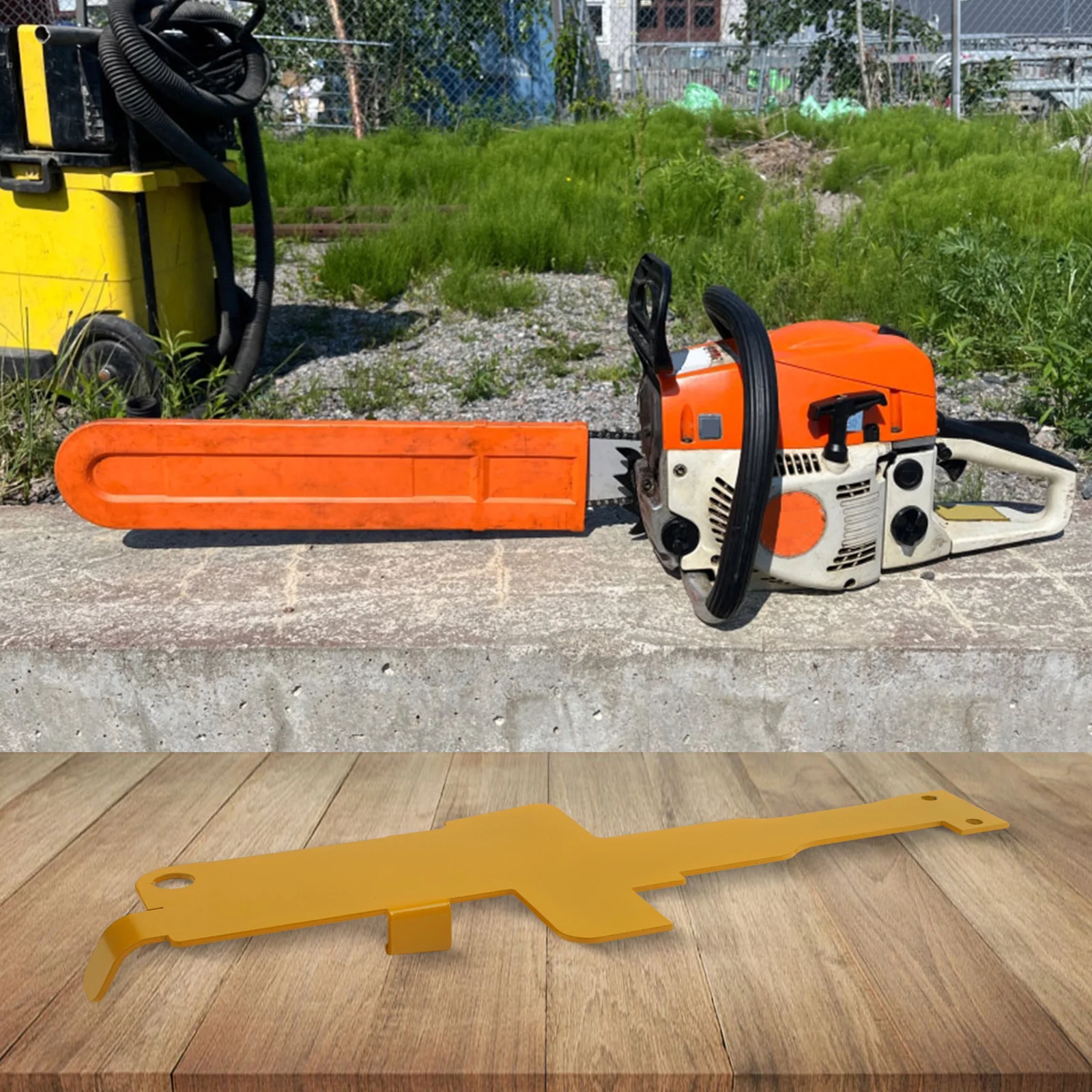 Orange Metal Handle Tank Guard For Chainsaw Models 044 440 460 461 461 MS440 MS460 MS461 Protective Cover For Forestry Logging G