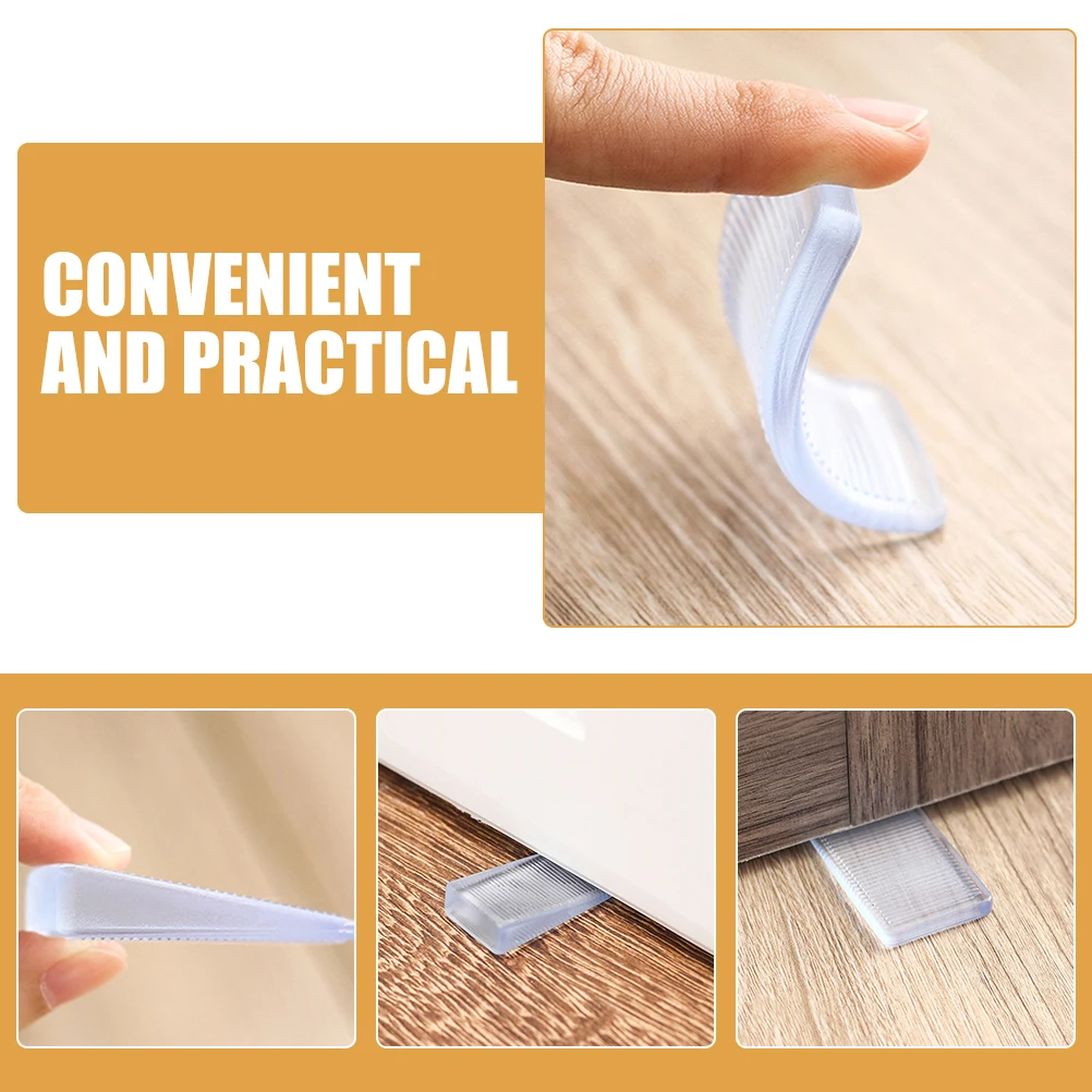 

4pcs Furniture Levelers Rubber Shims for Tables Chairs Cabinets Non Slip Stabilizers Heavy Duty Leveling Feet Tools Clear