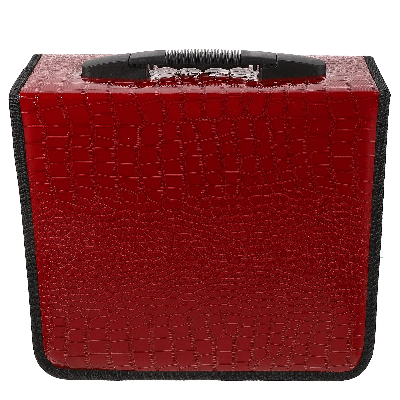 

200 Pieces Cd Storage Pouch PU Material Large Capacity Bag for Dvd Cd Holders Organized Storage Solution Red Dvd Bag