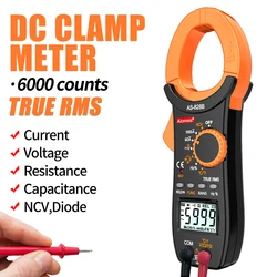 Aicevoos Digital Clamp Meter AC DC Voltage Tester Auto Rang 600A Current Clamp TRMS Multimeter Electrical Profesiona Ammeter Ohm