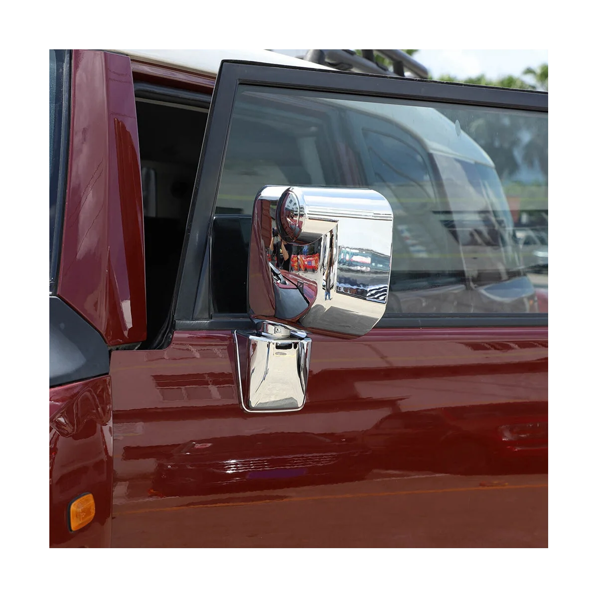 

Chrome Exterior Rear View Mirror Cover Trim Fit for Toyota FJ Cruiser 2007-2021