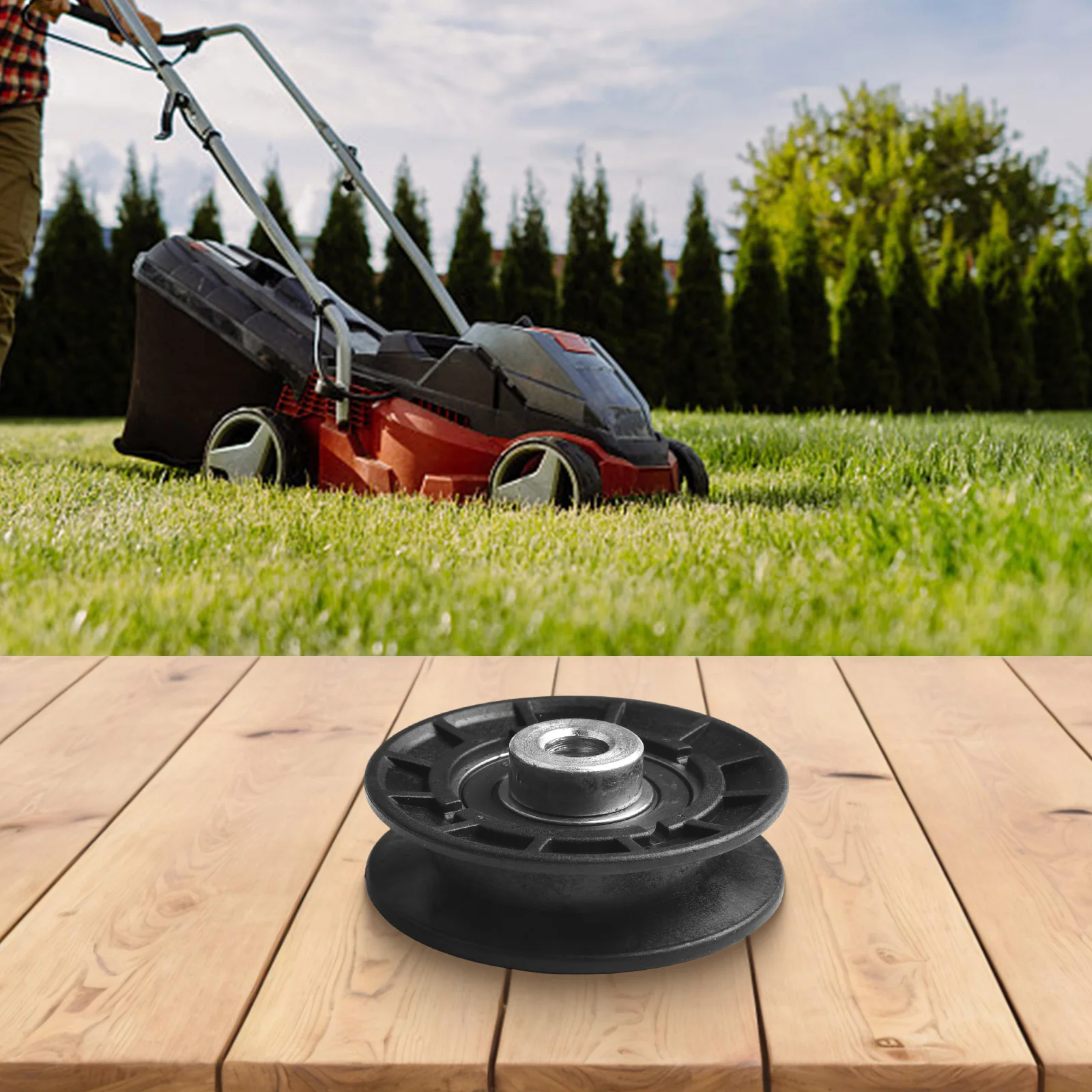 

For Vldler Compatible Flat Idler Pulley Replacement for Models 718 720 725 725K & 928D Easy Installation Design