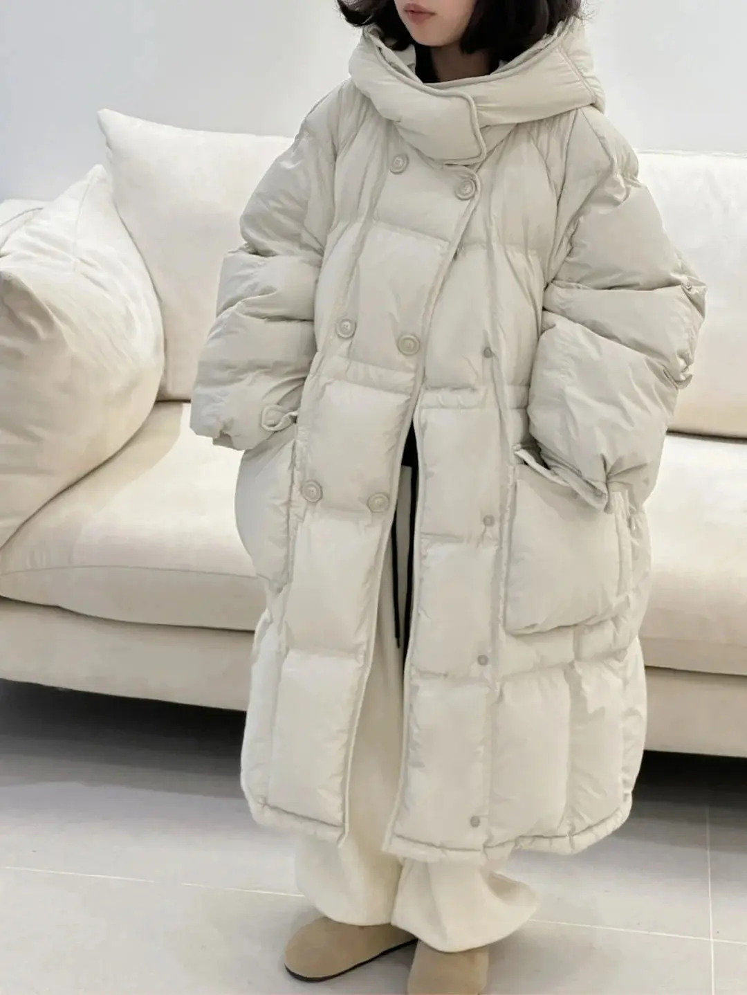 ملابس الأطفال الكورية للأطفال طويلة بلون أسفل الملابس القطنية سميكة الفتيات الملابس القطنية سترة الشتاء