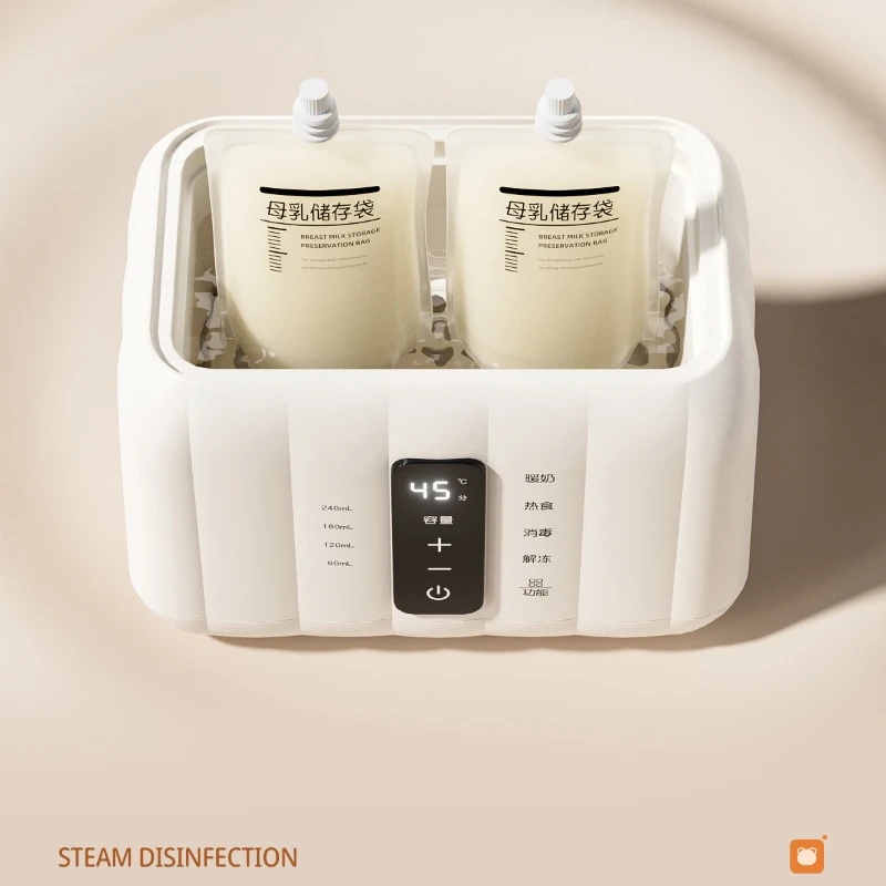 Calentador y esterilizador automático de biberones, doble uso, temperatura constante, calentamiento uniforme, modo cálido inteligente 72H, Control de apagado automático