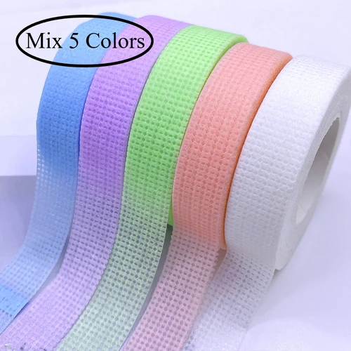 Cinta de pestañas microporosa, suministros de extensión de pestañas, herramientas de maquillaje, venta al por mayor, accesorios para pestañas, cinta de levantamiento de pestañas, 5/10/50 Uds.