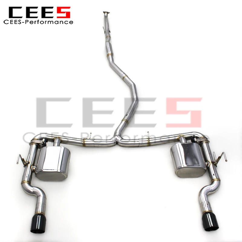 

cees Stainless Steel Catback Exhaust Pipes for Honda CIVIC 1.5T 2016-2023 Straight Pipes Muffler Valvetronic Rebound System
