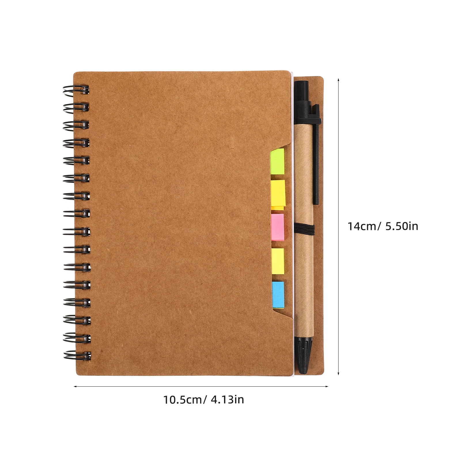 Bloc-notes à bobine Portable de Style Simple, 2 pièces, pour bureau, école, voyage, écriture lisse, planification, carnet d'écriture pour étudiants