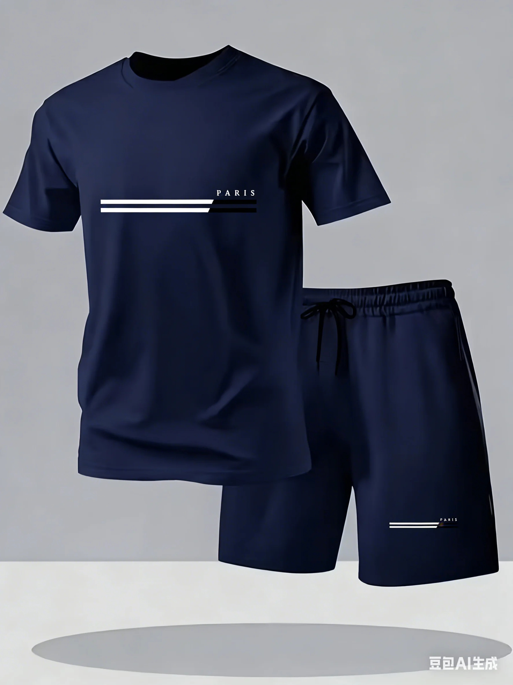 New Men Ice Silk Mesh Sport Suit, Breathable Cool Quick Dry T-shirt & Shorts 2 Pieces Set, Summer Running Gym Fitness Tracksuit