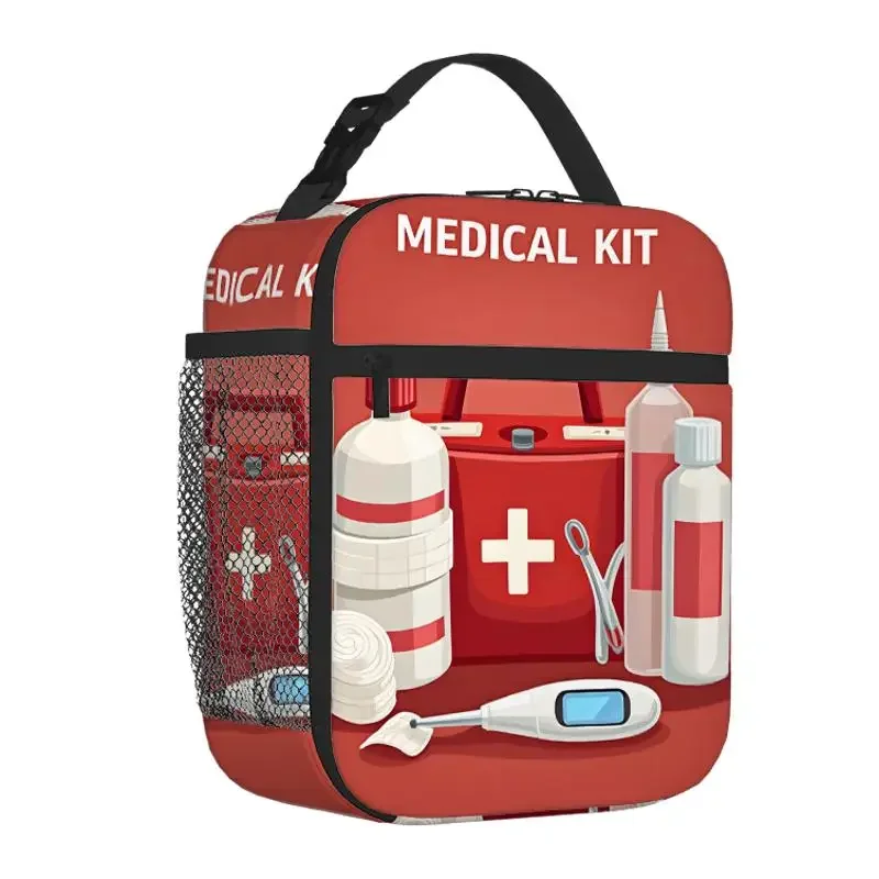 1pc, Essential Medical Supplies for Emergencies Printed Thermal Bag Insulation Bag Insulated Bag, No Food Contact, Suitable for