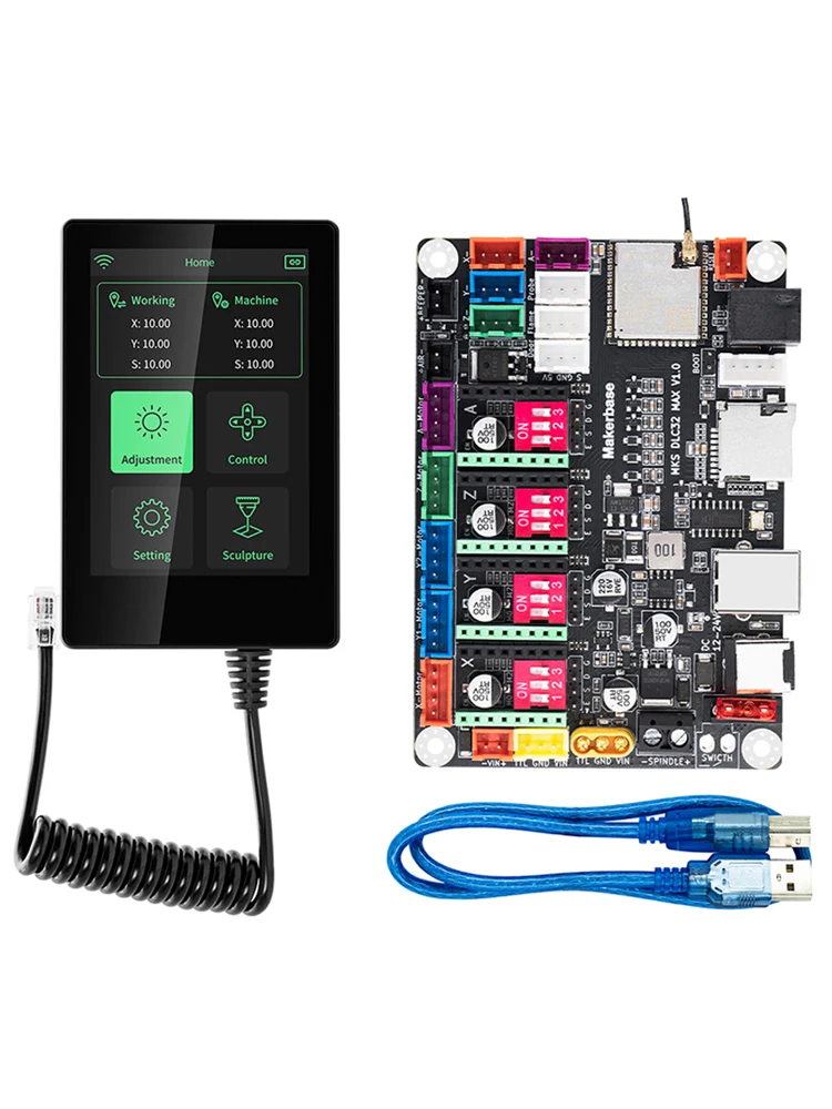 Makerbase MKS DLC32 MAX CNC Router Board Laser Engraving Machine 4 Axis Controller Woodwork Laser Engraver Motherboard TMC2209 — zdjęcie produktu 7
