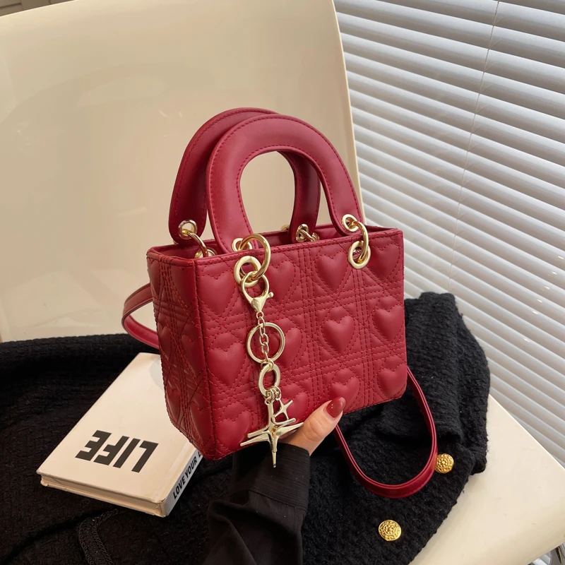 Elegant Female Square Tote Bag 2022 Fashion New High quality PU Leather Women\'s Designer Handbag Travel Shoulder Messenger Bag