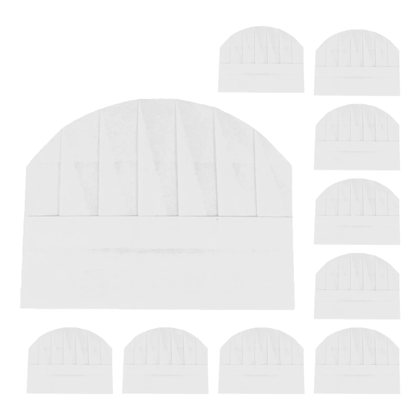 10 Pcs Chef Beanie Hat Child Bakery Hats for Kids Children’s Caps Outfit Bakers Costume