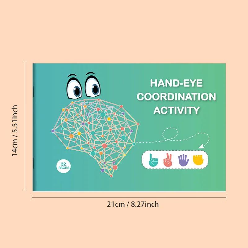 Memory Focused Thinking Game, Brain Exercise Training Activity Book, Improving Concentration, Reaction Ability, and Motor Skills