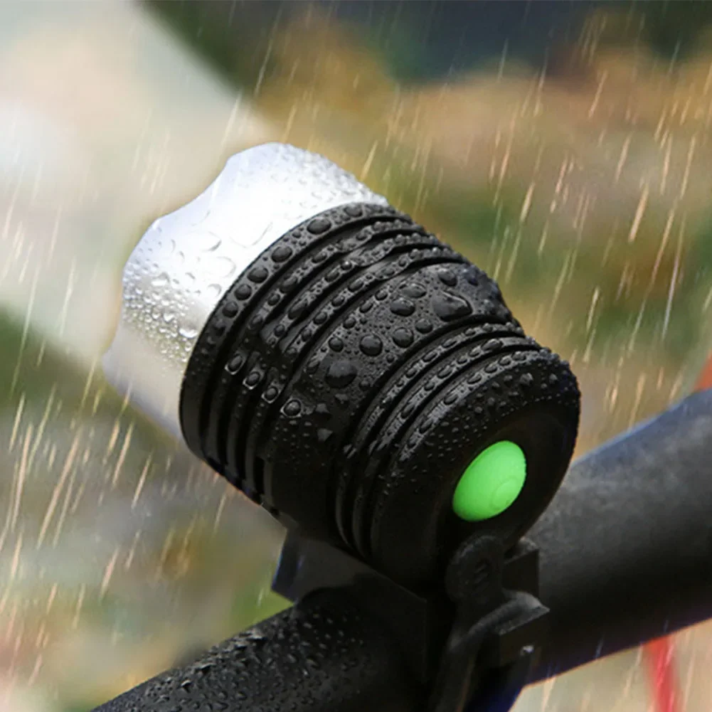 LED Flashlight Bicycle Headlight Third Gear Adjustment High Brightness Waterproof Bike Light Night Riding Safety Cycling Lights