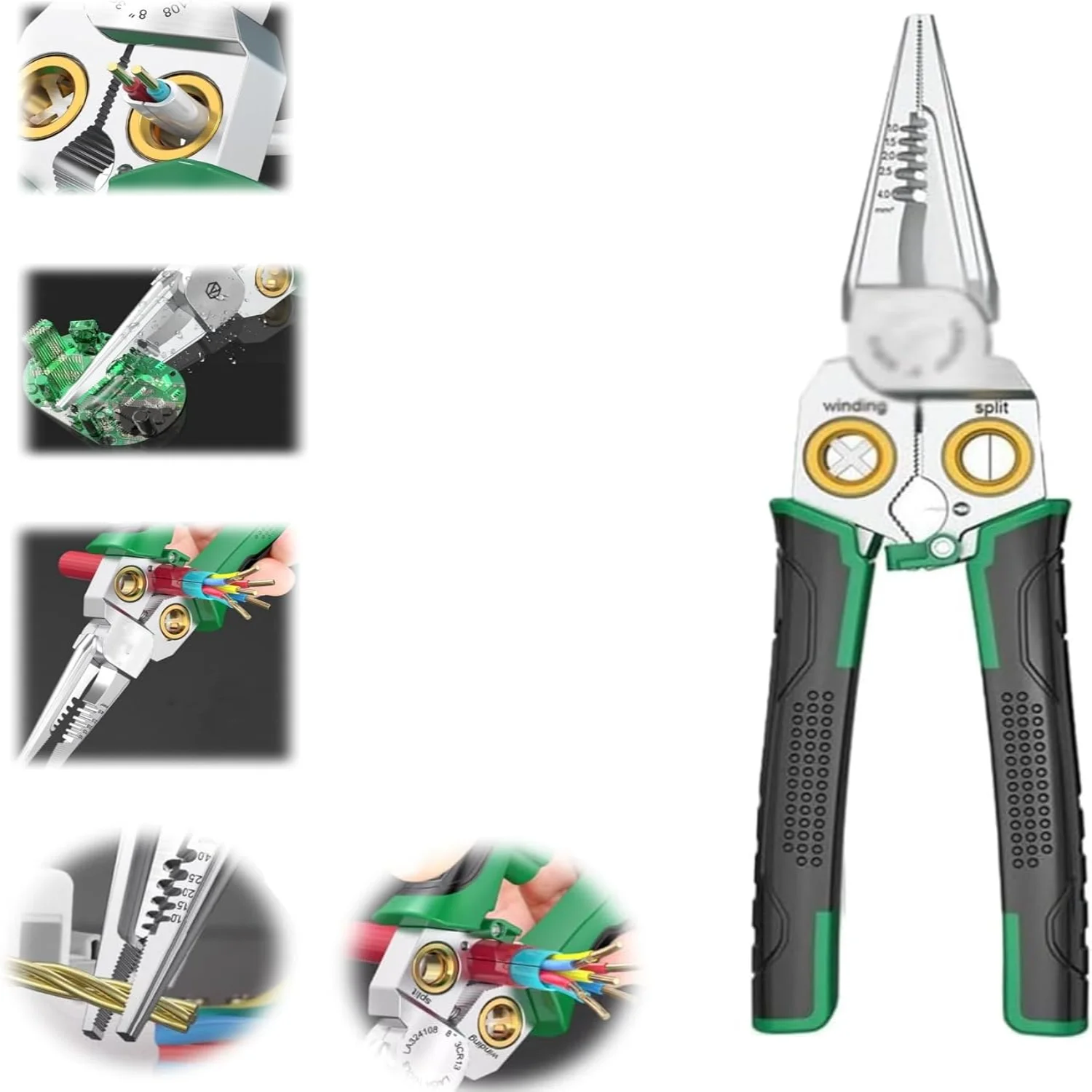 7 in 1 Multi- Wire Stripping Pliers,7 In 1  Multifunction Wire Stripping Pliers,Professional Wire Stripping Tool Electrical Plie