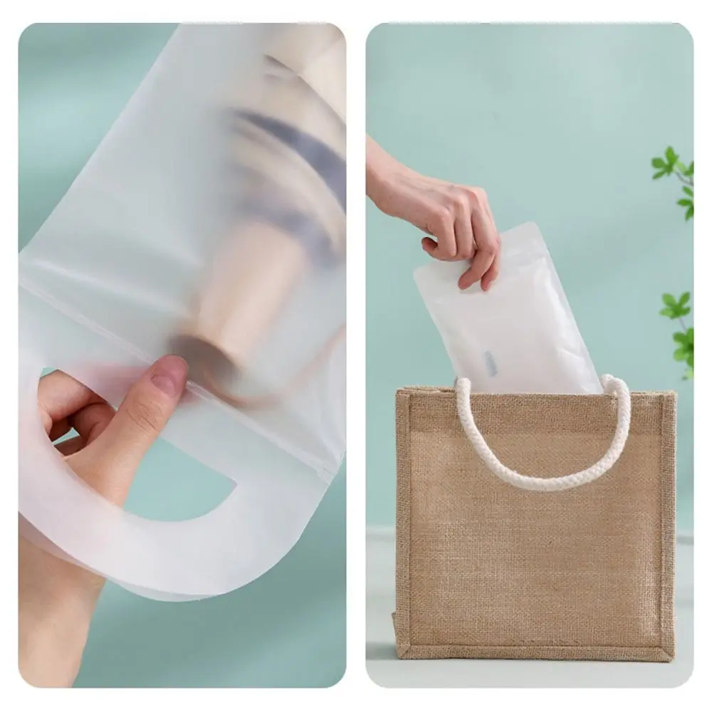 10Pcs/Pack Plastic Umbrella Storage Bag Matte Translucent Leakproof Waterproof Handbag Waterproof Wide Use Cover Bag Household