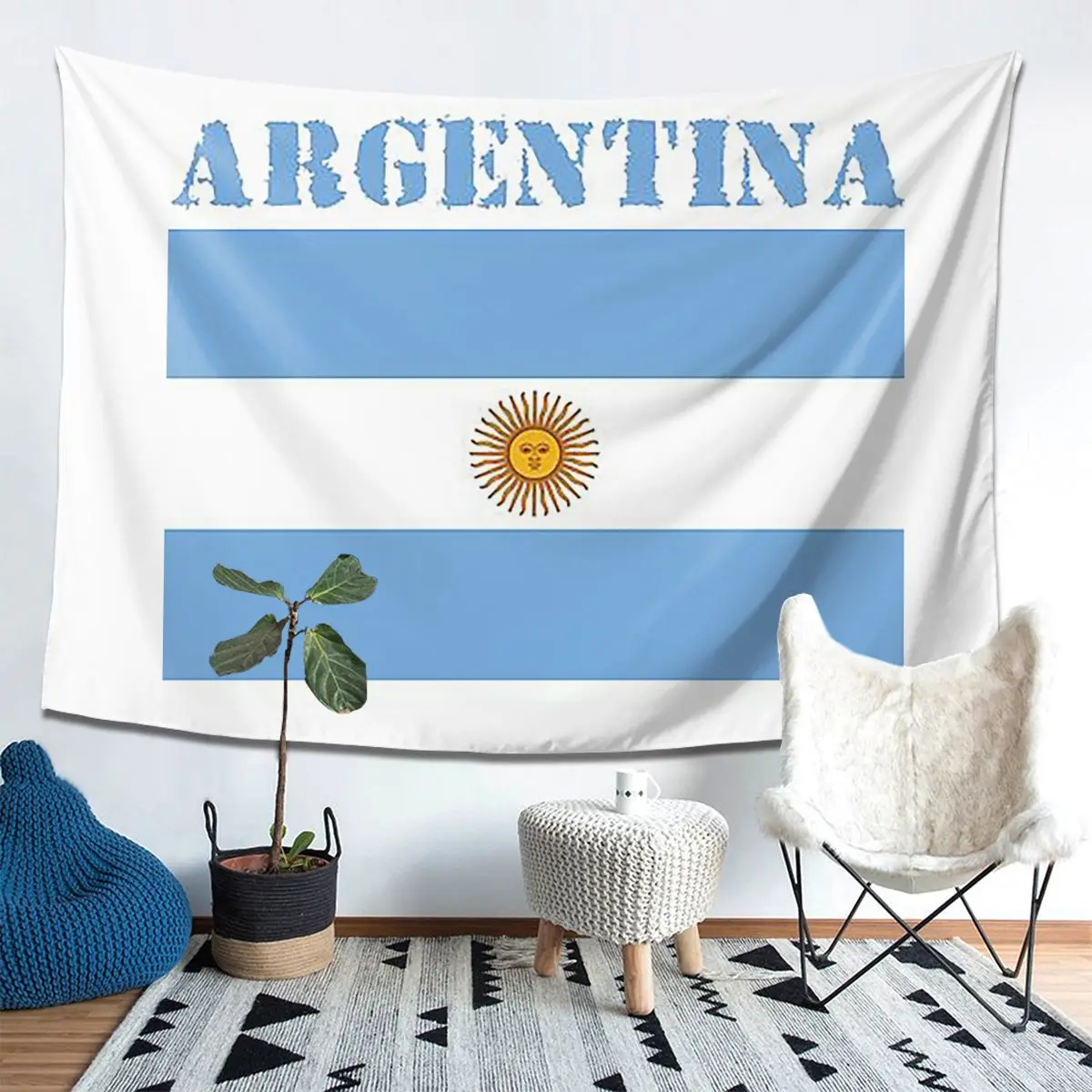 

Гобелен с флагом Аргентины, украшение, художественные эстетические гобелены для гостиной, спальни, дома, настенная ткань, настенная подвеска