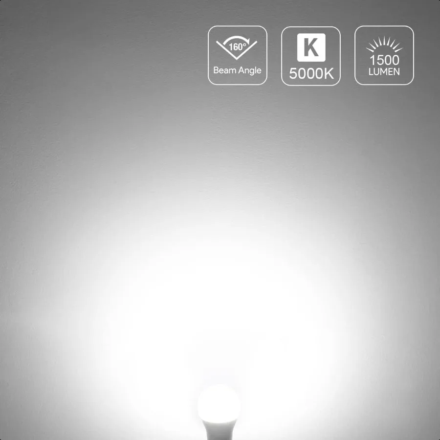Ampoules LED équivalentes LE 100W 14W 1500 Lumens blanc lumière du jour 5000K nDimmable A19 E26 Base Standard 10000 heures à vie Pac
