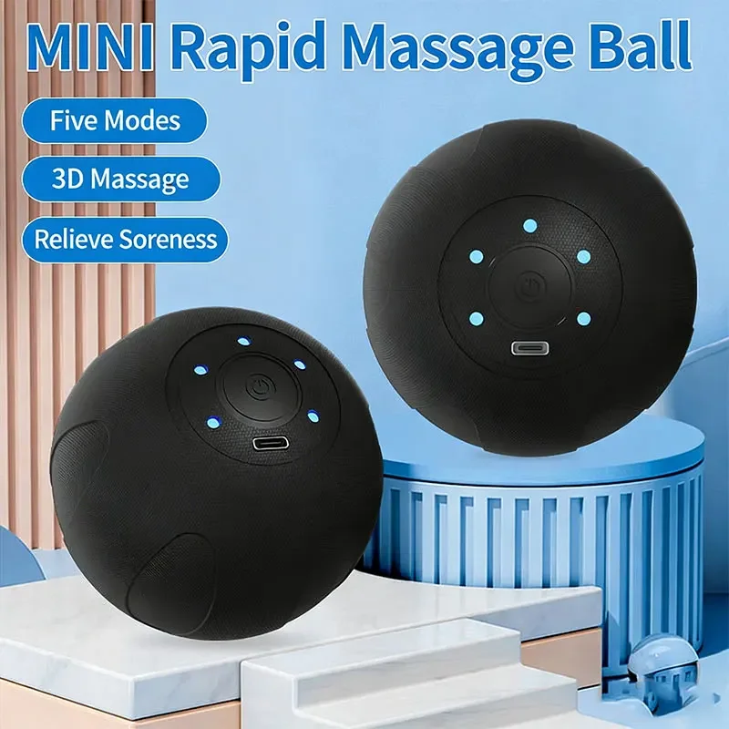 Electric Massage Ball Health Care Sport Fascia Ball Muscle Relaxation Body Massager Fitness Yoga Exercise 3D Vibrating Massage
