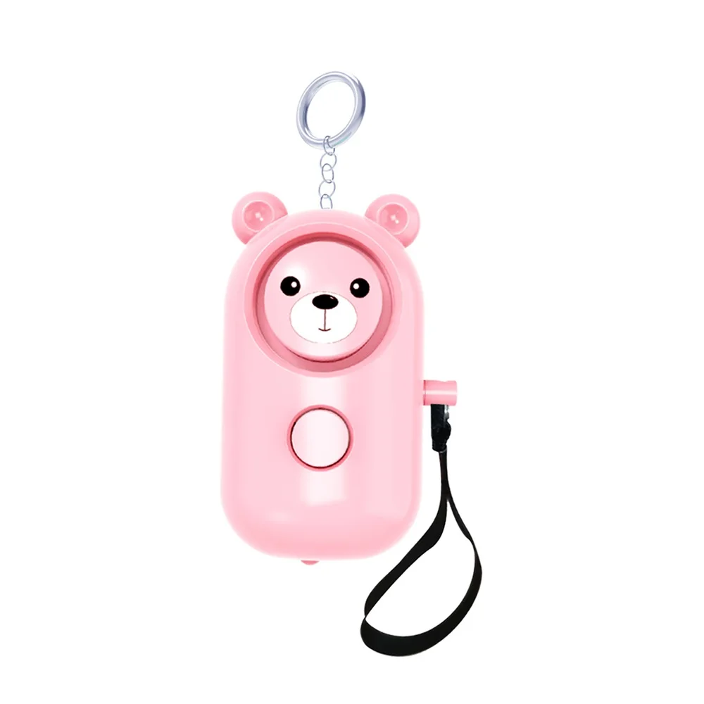 Bear Style Emergency Alarms Safety Alarm Keychain Protection Devices for Women Girls Kids Elderly elf Defense Safety Alarm