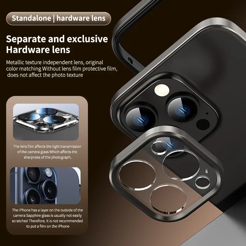 Light Aluminum Metal Frame For iPhone 14 Pro Max 14Plus 14promax Bumper Case Ultra Thin Hybrid Silicone Alloy Lens Protective