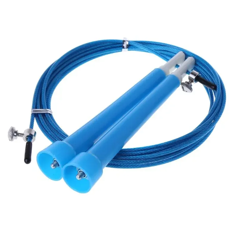 New Adjustable Speed Steel Cable Wire Skipping Skip Jump Rope