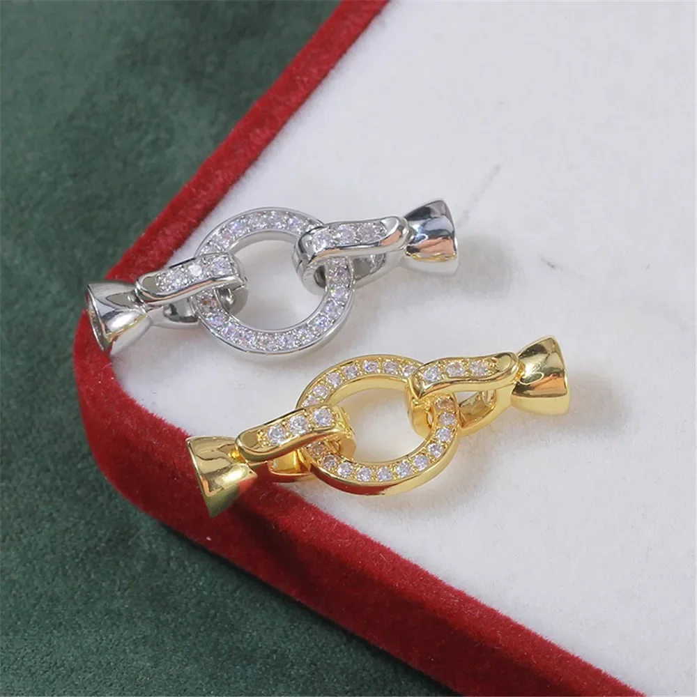 Gold Plated Copper Jewelry Clasp DIY Necklace Bracelet Connector Hook Craft Findings for Jewelry Making Beads Charms Accessories