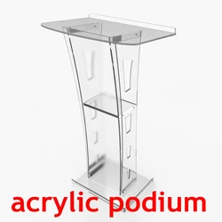 Verwijderbare Welkomstpodium Acryl Podium Kleurrijke Hosting Podium Award Podiumconferentie Podium Verkleuring Ondertekeningsfase