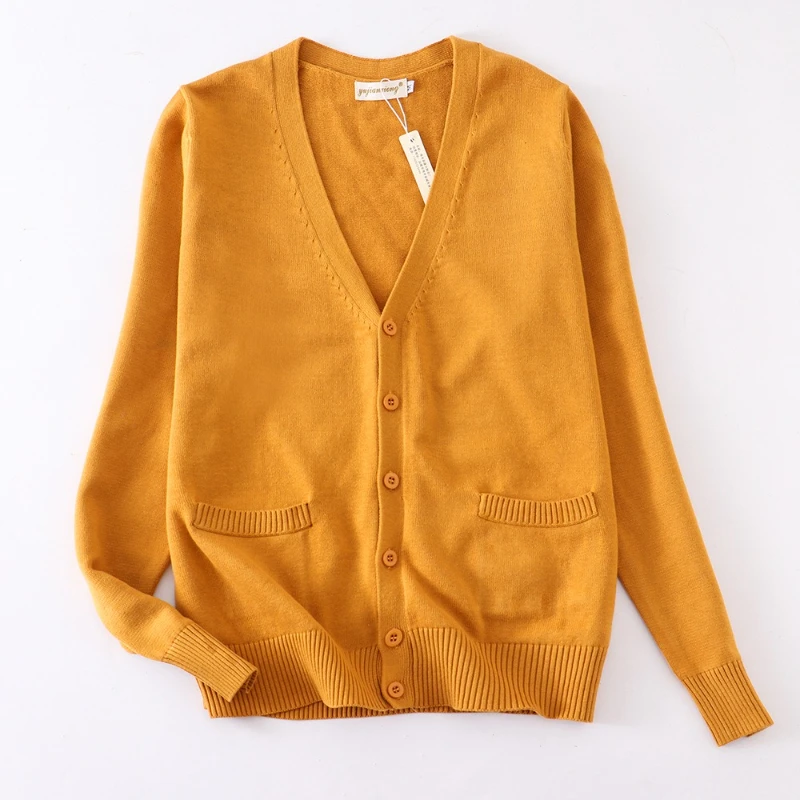 Hundreds of Comfortable Uniform Sweater Cardigan Jacket Women's Fall and Winter Japanese College Style School Uniform Tops