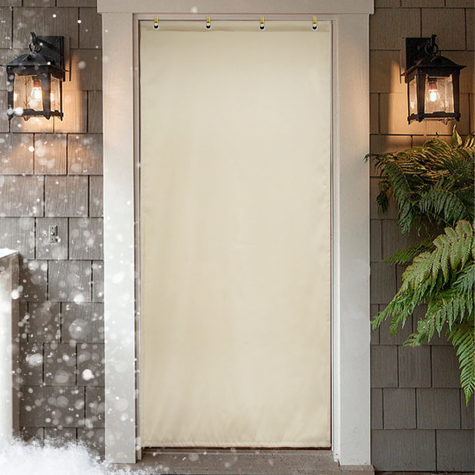 Winter Summer Thickened Cotton Door Curtains Waterproofing Windproofing Cold-proofing Heat Preservation Thermal Insulation