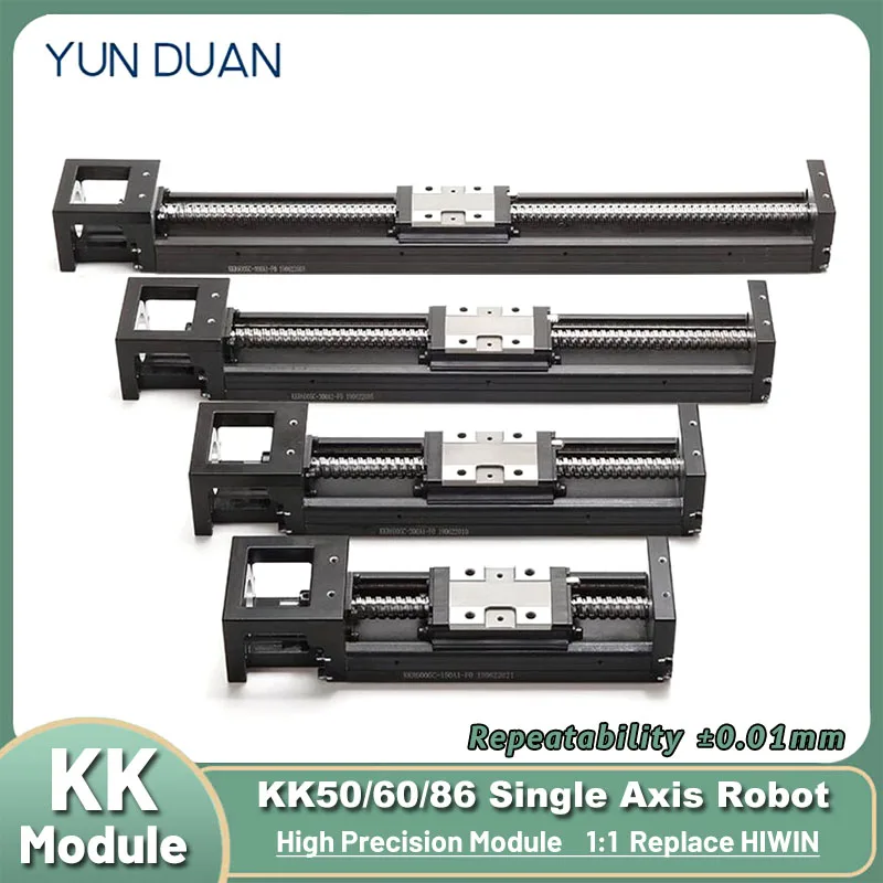 

KK Single Axis Robot Linear Rail Stage KK Module Sliding Table XYZ Linear Robot Replace Transport Guide HIWIN for Semiconductor