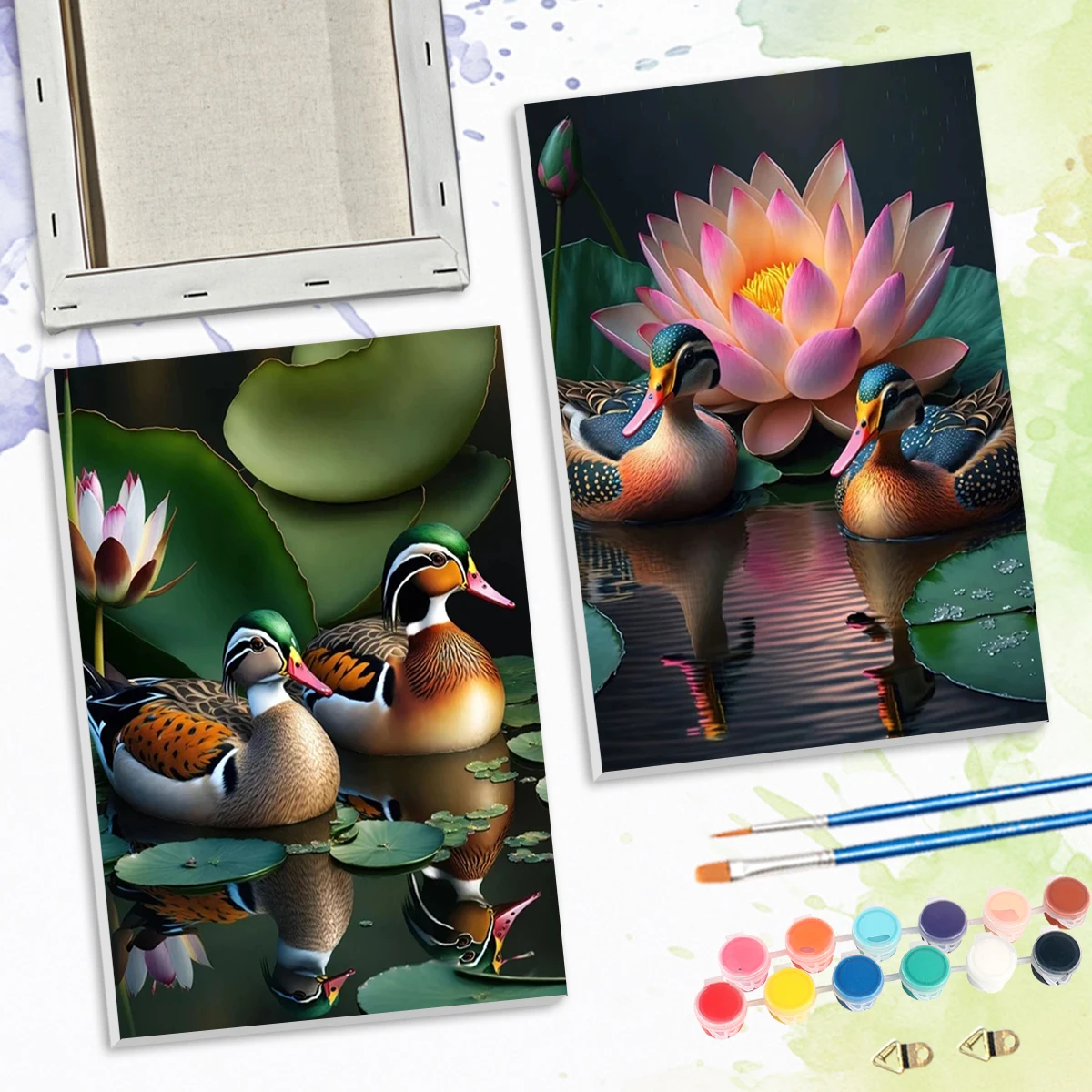 

SDOYUNO Paint By Numbers For Beginner lovebirds Animals 20x30cm ready Frame Drawing Valentines Day Gift Living Room Decoration