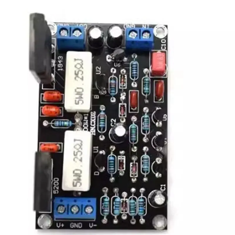 Y44A 2pcs 100W 2SC5200+2SA1943 HIFI Mono Channel Audio Amplifier Board DC35V for Home Theater DIY view 6