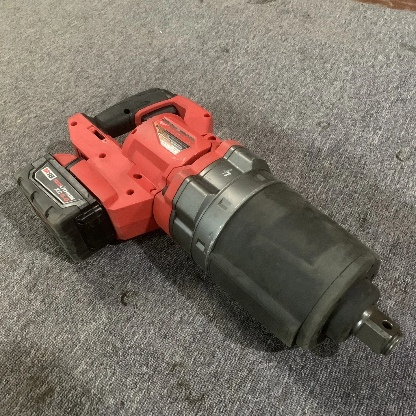 Milwaukee M18 FUEL 1” D-Handle High Torque Impact Wrench (2868-20) W/ 5.0AH Battery second-hand