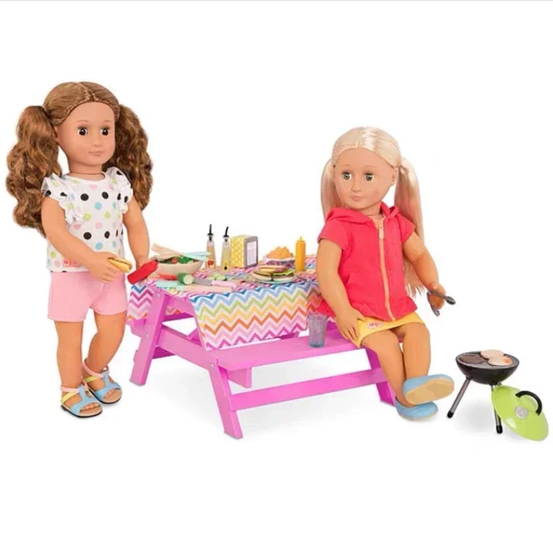 La nostra generazione di vestiti per bambole OG accessori per bambole 18 pollici Fashion Doll Table sedia a rotelle modello di giocattoli collezione