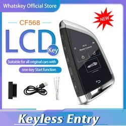 Renovar Universal CF568 Smart LCD Key Screen Display Key Entrada sin llave para BMW para Audi para VW para Lexus para Toyota para KIA CF568 con seguimiento de vehículos GPS Tracker