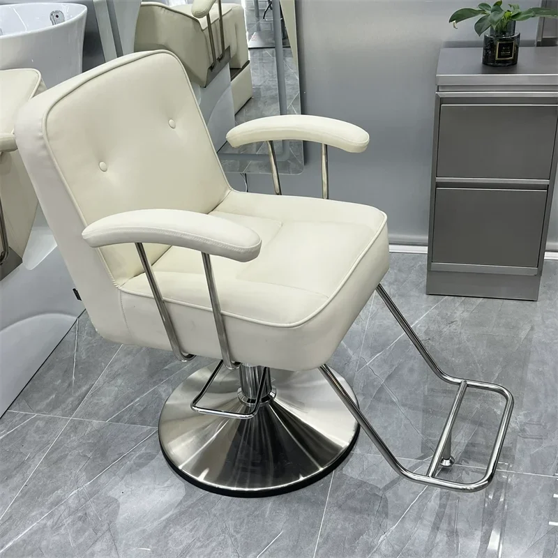 

Trendy Nordic Barber Chairs Modern Luxury Simple Beauty Salon Chair Professional Comfortable Sillon Barbero Salon Furniture